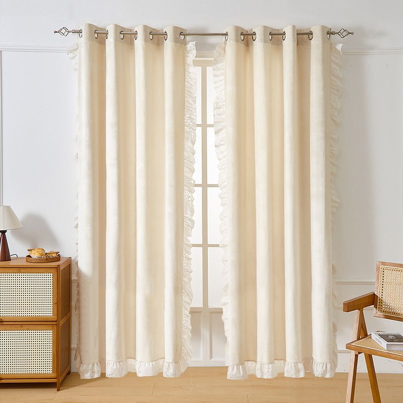 Soft Linen Curtains With Grommet Top – Light Filtering, Modern Minimalist For Living Room, Bedroom, Study – Ready-Made, Easy Install_voghion.com