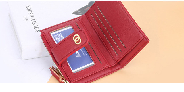 Portafogli in pelle per donne Borse di design di lusso con porta carte Borsa per soldi carina con cerniera Porta monete Monederos Para Mujer_voghion.com