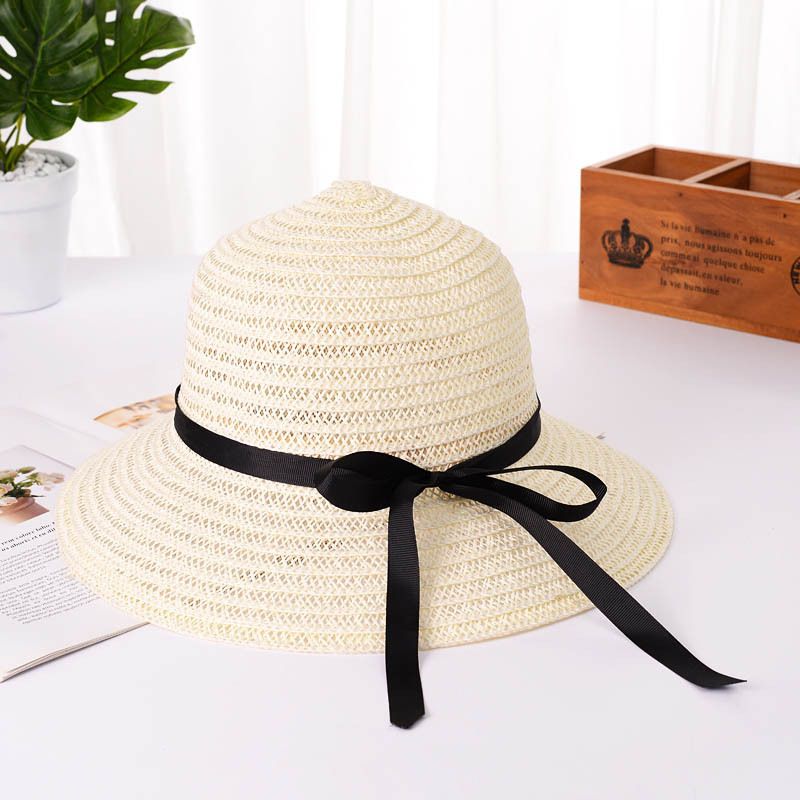 Cappello estivo da donna in paglia, pieghevole, a tesa larga, per ragazze, cappelli da sole, da spiaggia, protezione UV, Panama, sombrero_voghion.com