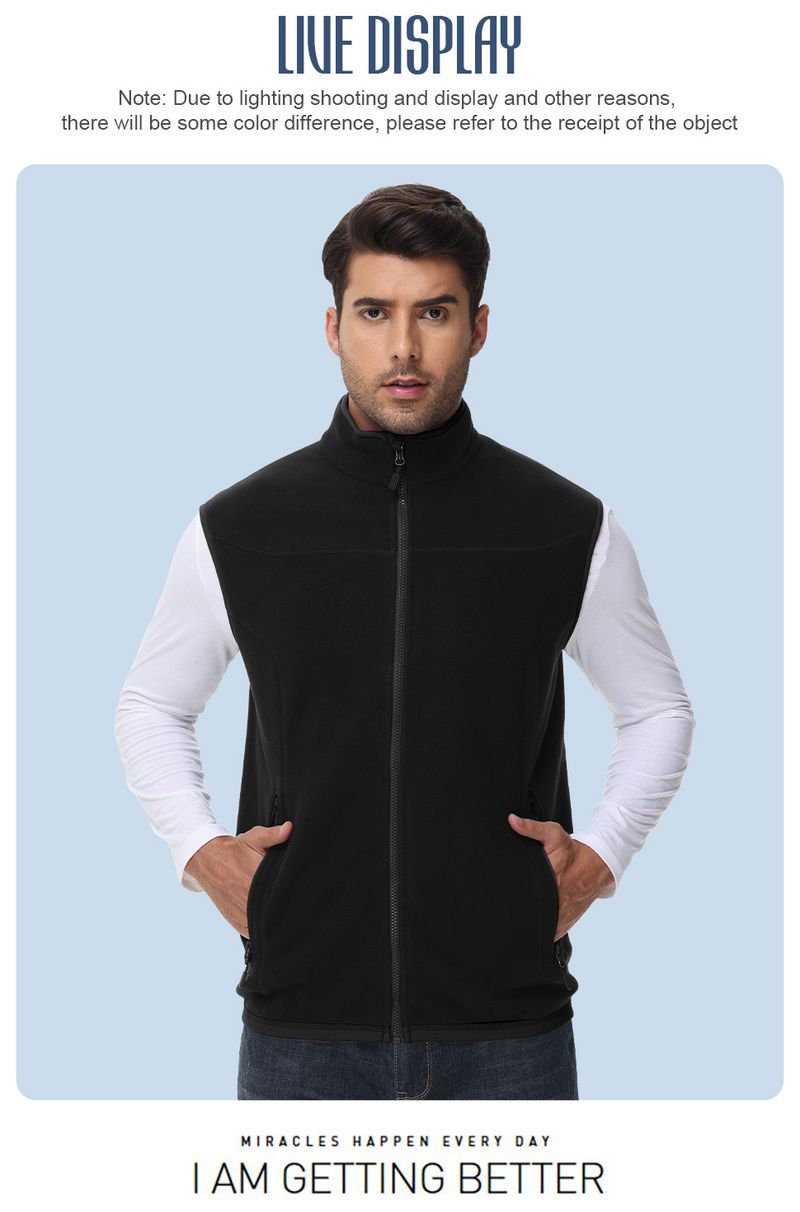 2025 Autumn Winter Korean Style Men's Fleece Sleeveless Jacket Warm Vest 5_voghion.com