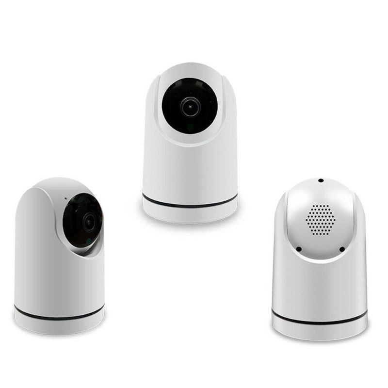 Slimme draadloze PTZ-bewakingscamera 360° panoramische realtime intercom voor huisdieren, babyfoon, batterijversie_voghion.com