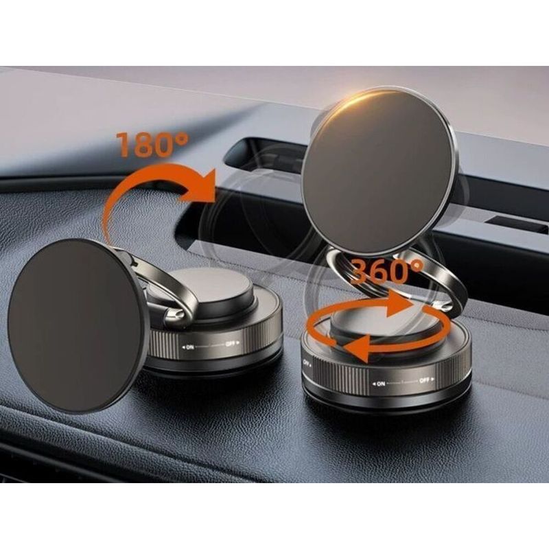 Soporte magnético para teléfono con ventosa al vacío, multifuncional, modelo 2025, para salpicadero de coche, antivibración y navegación._voghion.com