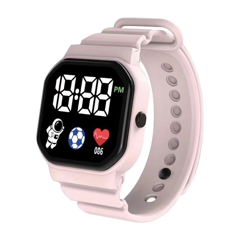 Heißer Verkauf Multifunktionale kinder Wasserdichte Sport Elektronische Student Matcha Rosa Astronaut Dual Display Uhr_voghion.com