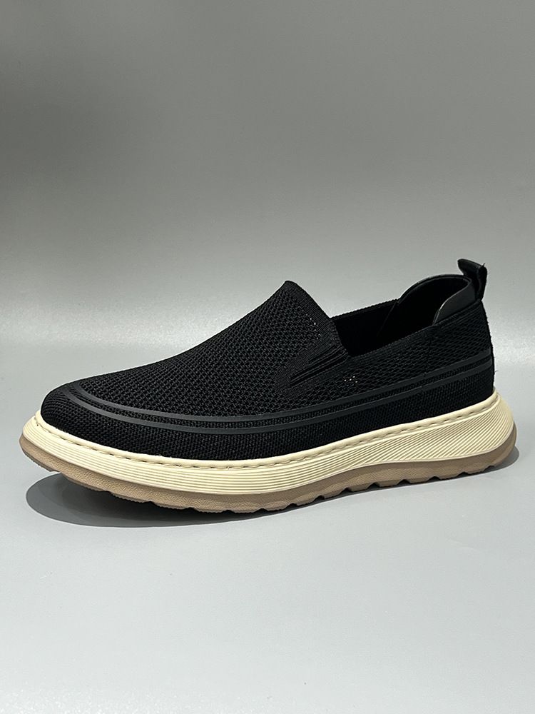 Summer New Breathable Lightweight Thin Casual Soft Sole Slip-On Deodorant Mesh Shoes Men_voghion.com