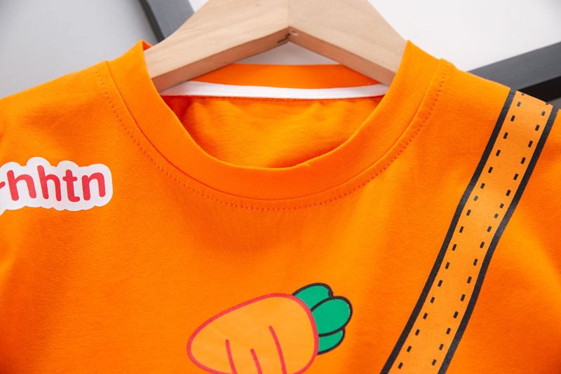 Five Little Seven Abbigliamento per bambini 2024 Nuovo stile estivo 0-4 Set di magliette a maniche corte con scollo rotondo per ragazzi e ragazze_voghion.com