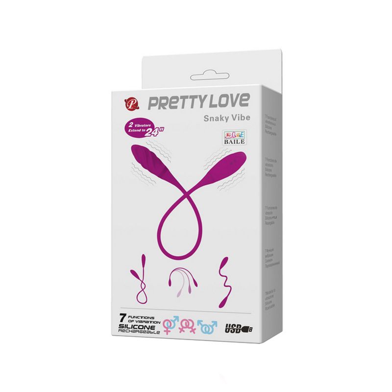 Patila Versatile Phantom Rechargeable Dual-Head Vibrating Massager Masturbation Flirting G-Spot Stimulation Baile 14327_voghion.com