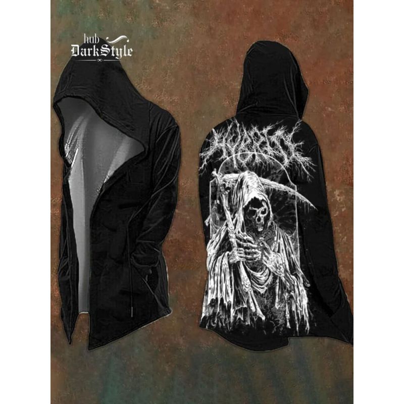 Abstract Universe Spring And Autumn Digital Print Loose Hooded Sweatshirt Men's Cardigan Jacket_voghion.com
