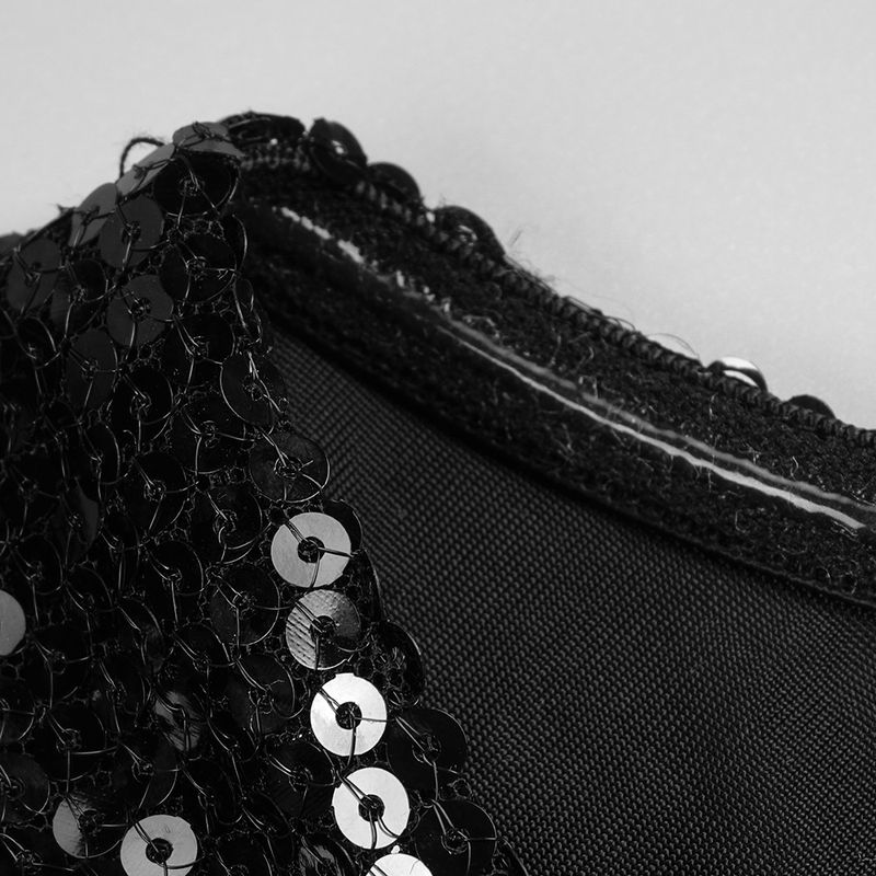 Women's Clothing High End New Nightclub Hollow Halter Backless Beaded Long Women's Dress_voghion.com