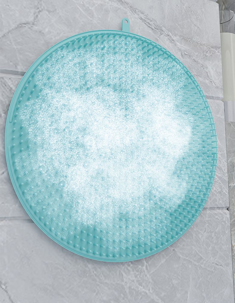 Circle Silicone Bath Brush Soft Exfoliating Silicone Shower Brush For Deep Cleaning & Relaxing Massage Quick-Dry & Hygienic_voghion.com