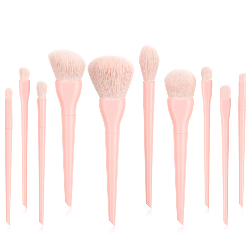 10 makeup brushes, colorful summer set, eye shadow brush, powder brush, eyebrow brush, beauty tools GUJHUI_voghion.com