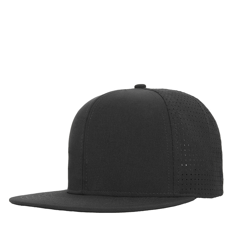 Quick Dry Flat Bill Baseball Truck Driver Hat, Breathable Running Mesh Hat, Flat brim Hat_voghion.com