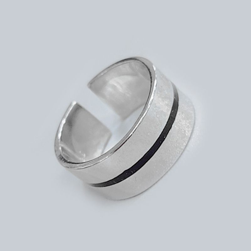 Anelli per il mignolo geometrici alla moda, in resina nera, stile unisex, combinazione creativa_voghion.com
