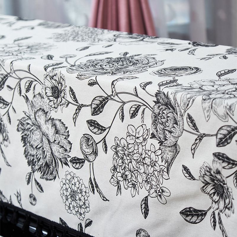 Tovaglia geometrica - 59% cotone 41% poliestere, antiscivolo, antimacchia e resistente al calore, per sala da pranzo, ufficio, hotel, rettangolare/rotonda_voghion.com