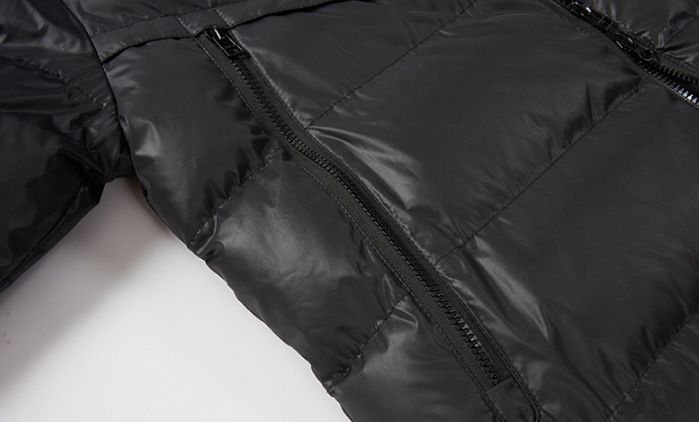 Giacca invernale da uomo in cotone alla moda, con cappuccio, di media lunghezza, ricamata, spessa e calda, in cotone, versione aggiornata_voghion.com