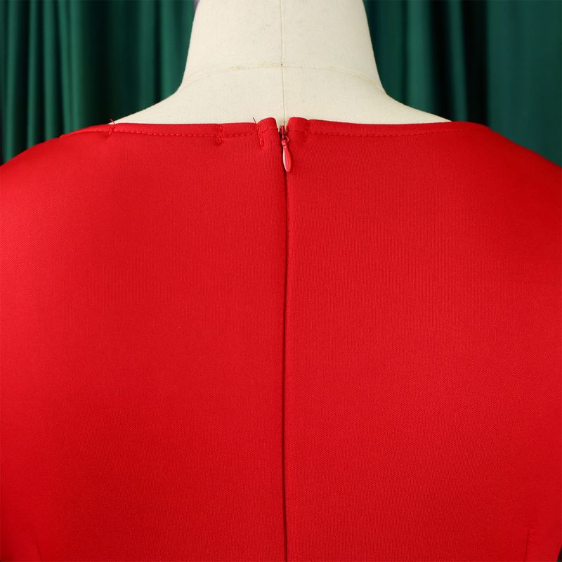 Women's Clothing fashion temperament elegant ruffled solid color hip wrapped _voghion.com