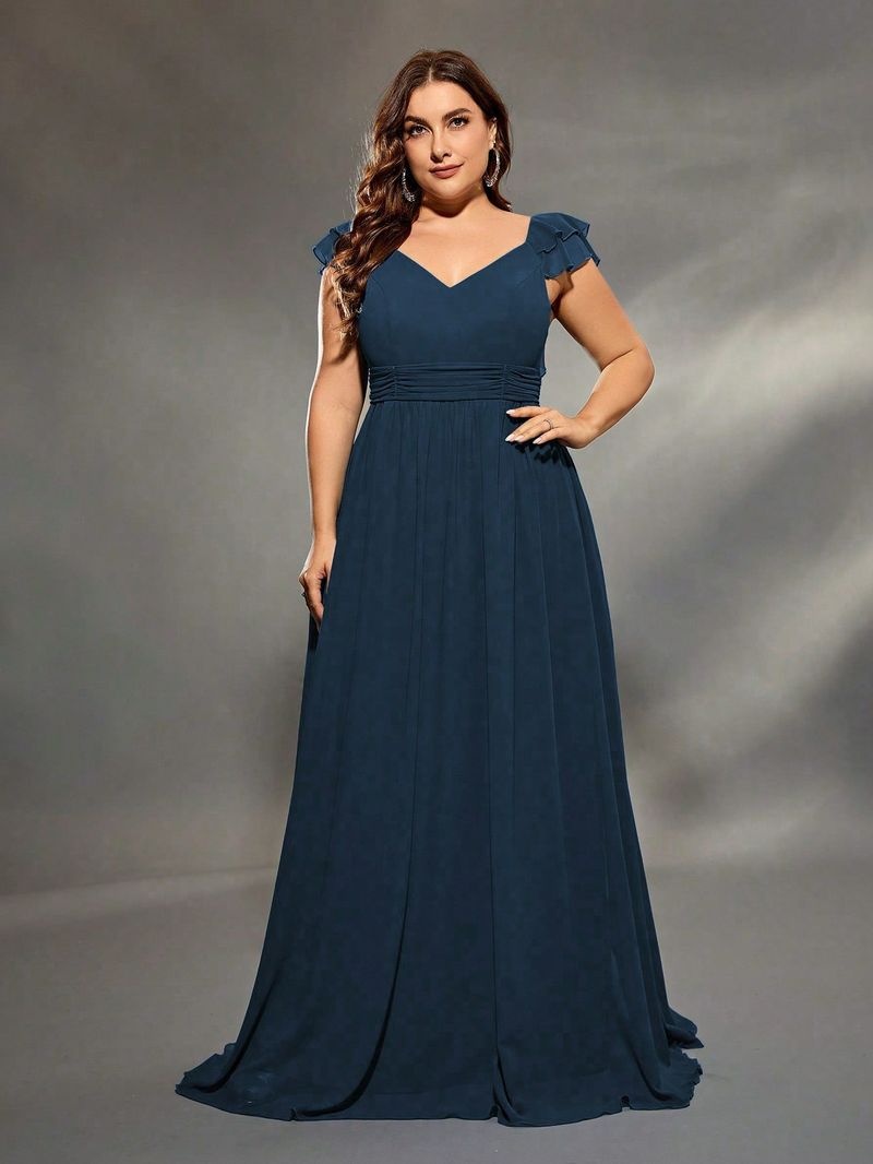 Elegantes Umstandsabendkleid für Damen – langärmliges, schulterfreies Abendkleid für Schwangere, Büro- und Partykleidung_voghion.com