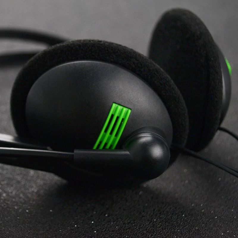 440 Wired 3.5mm Plug Headphone Stereo Noise Reduction Headset With Mic For PC_voghion.com