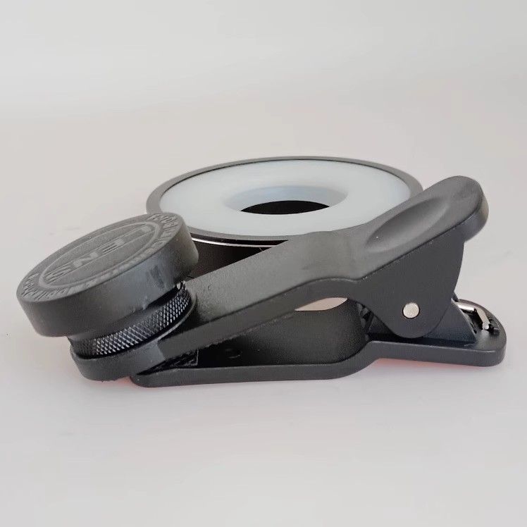 Anneau de téléphone portable, mise au point de photographie, LED, loupe 15X, clip, lentille, pièce d'argent, bijoux, timbre Emed, évaluation_voghion.com