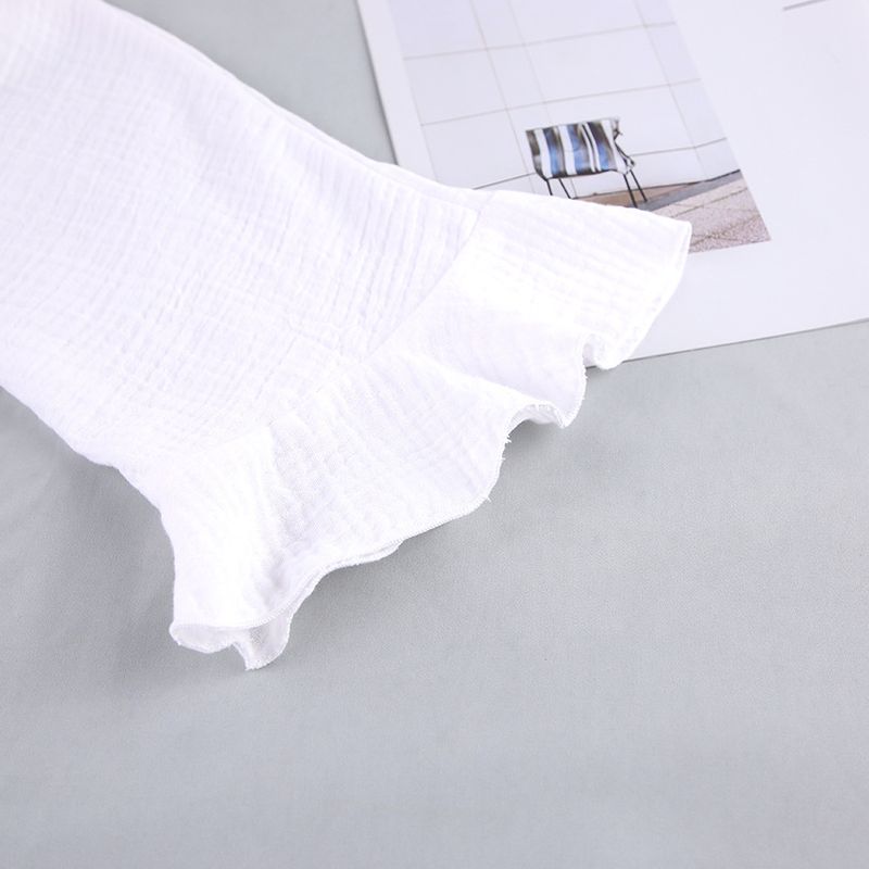 fashion white fashionable warm long-sleeved shorts pajamas for women women's home clothes_voghion.com