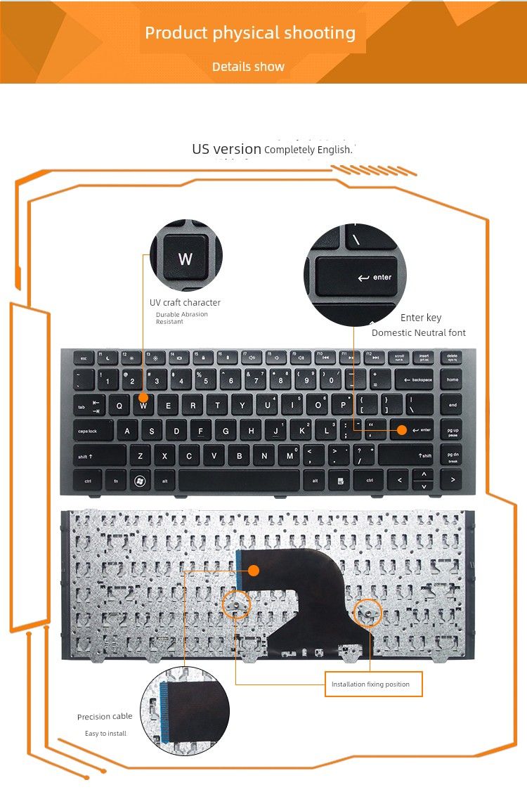 Applicable To HP ProBook 4440S 4440 4441 4446 4441S 4445S 4446S Keyboard_voghion.com