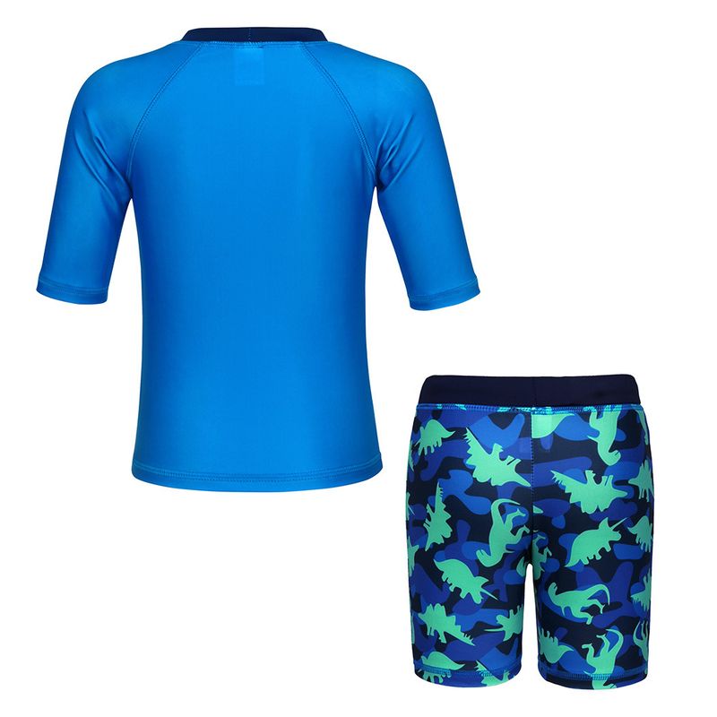Madre y niños Nueva ropa para niños Traje de baño para niños Traje de baño para niños europeos y americanos Traje de surf con protección solar de tiburón de dibujos animados de una pieza para niño_voghion.com