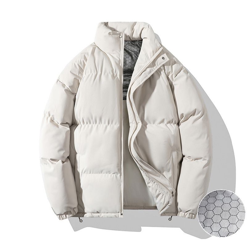 Piumino invernale unisex in grafene, termico, ampio, giacca imbottita in cotone, alla moda_voghion.com