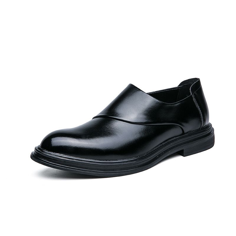 2024 Spring And Autumn Men's Business Slip-On Comfortable Middle-Aged Dad Youth Casual Small Leather Shoes For Men_voghion.com