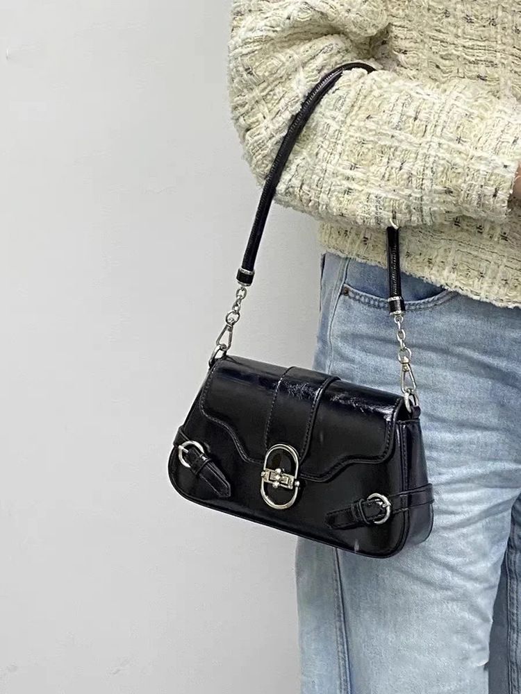 Melard im neuen Stil für Damen mit Metallverschluss und Klappdeckel für Mädchen, die viel unterwegs sind, um die Schulter oder den Körper zu heben_voghion.com