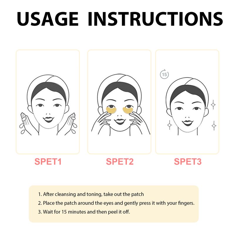 Jaysuing Collagen Eye Patches, Fade Fine Line Eye Line Moisturizing Anti-Wrinkle Firming Lift Eye Patch_voghion.com