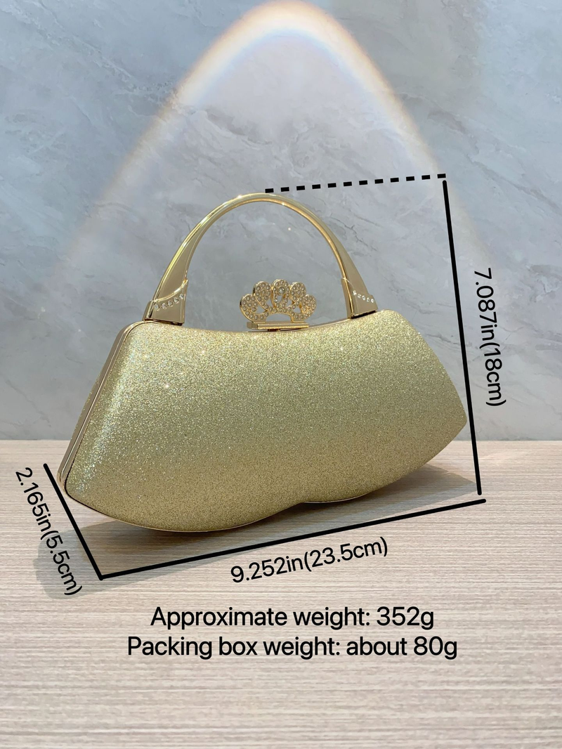 New Super Sparkling Handbag Wedding Bridesmaid Movie Team Celebrity Banquet Evening Bag_voghion.com