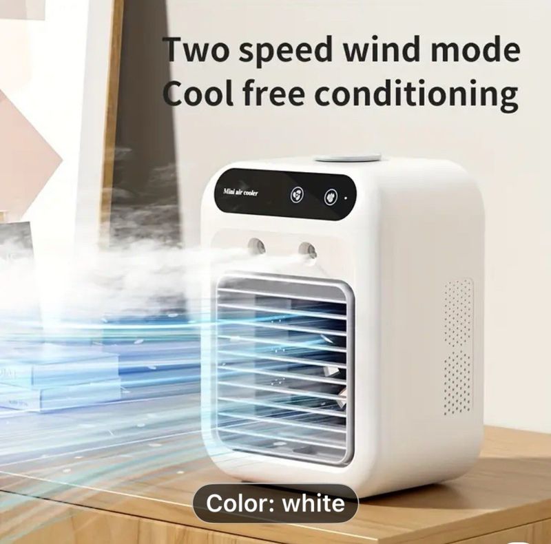 NIJ USB-aufladbarer Mini-Klimaanlagenlüfter – tragbares Kühlgerät für den Schreibtisch._voghion.com