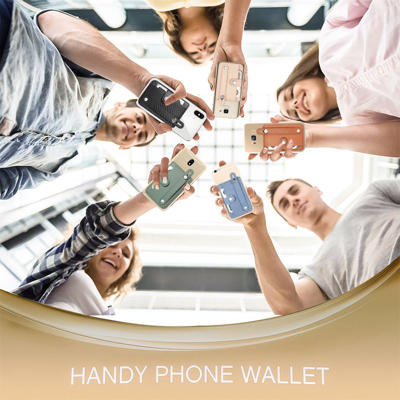 TechGlobe Smooth Multi-Functional Universal Phone Holder With Tool Blade, Insert, 3M Adhesive Back Sticker, Card Clip, Wrist Strap_voghion.com