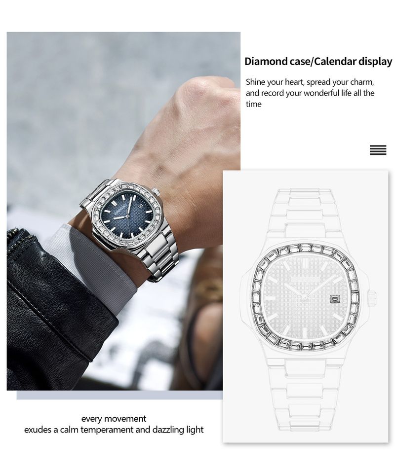 CRRJU Casual Business Diamond Clock Heren Luxe Horloge Automatische Horloges Heren Nieuwe Mode Quartz Horloges Relogio Masculino_voghion.com