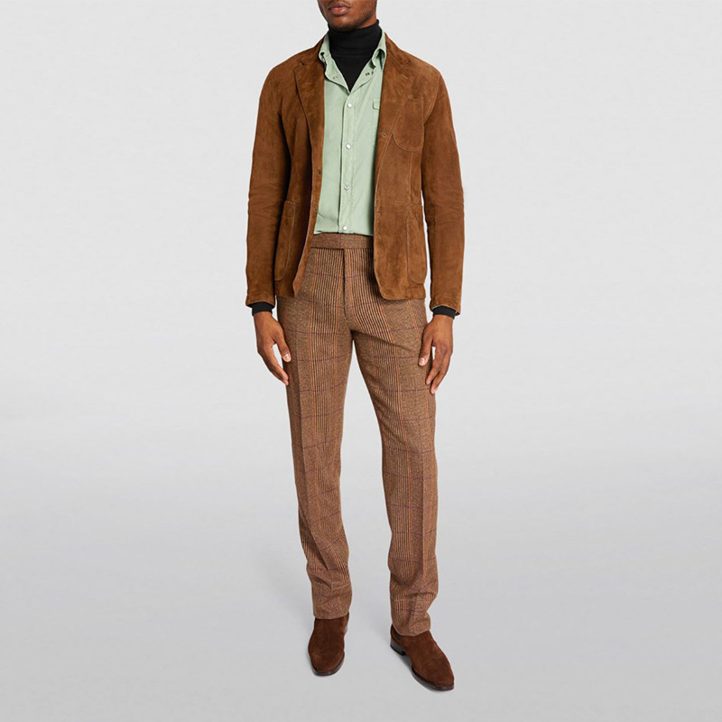 Suitable For All Seasons 2025 Autumn Winter New Men's Turn-down Collar Solid Color Button Jacket Coat_voghion.com