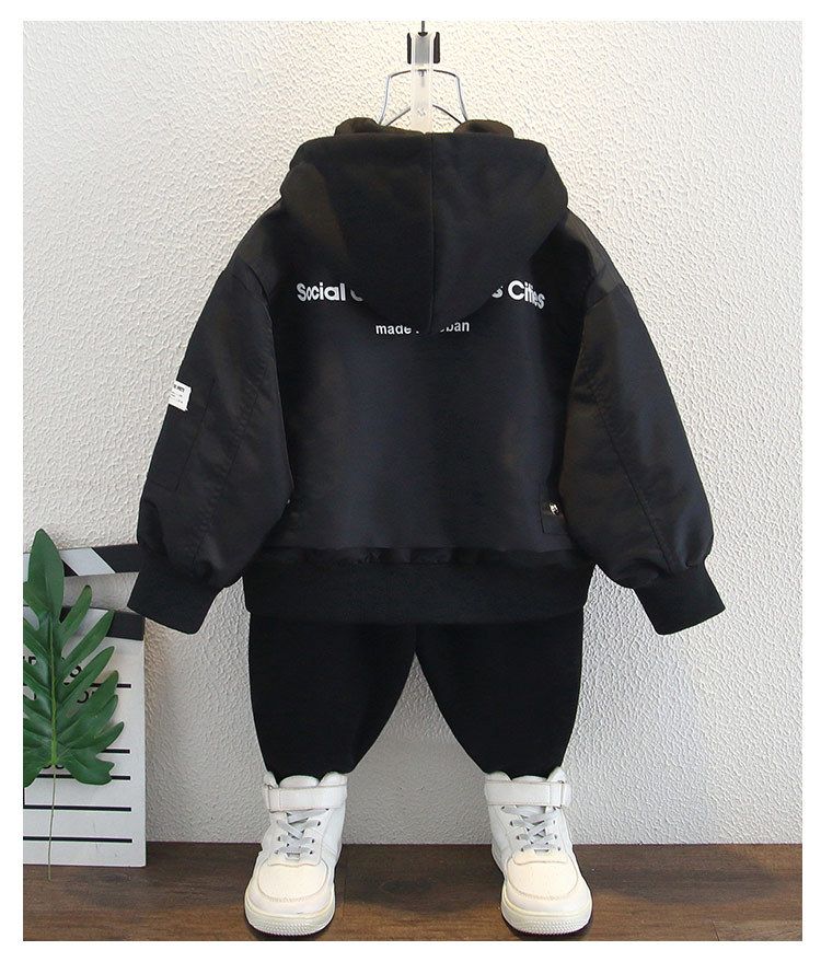 Giacca da baseball per bambini, primavera e autunno, elegante giacca con cappuccio per bambini di piccole e medie dimensioni_voghion.com