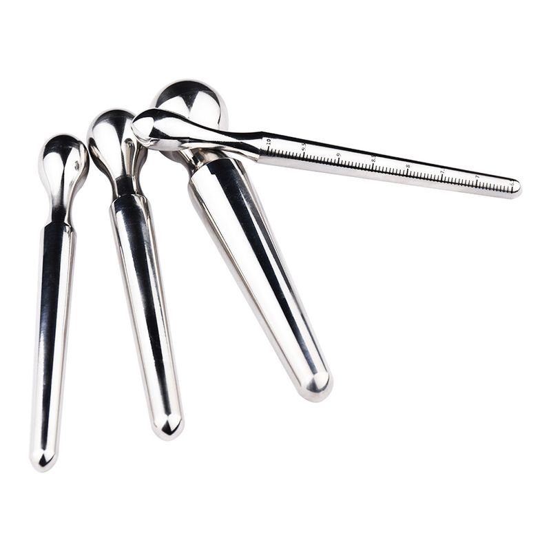 Sexy Smooth Stainless Steel With Scale Horse Eye Stick Novice White Open Urethral Expansion Masturbation Device Male And_voghion.com