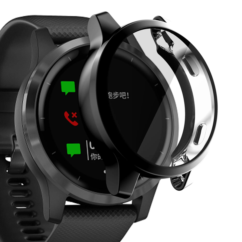 Schutzhülle Venu 2 2S Smart Watch TPU-Beschichtung Schutzrahmen für Garmin Vivoactive 4S / 4 Bumper_voghion.com