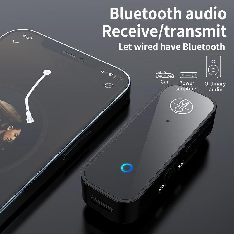 Hot-selling B28 Bluetooth Adapter 2-in-1 Audio Adapter Upgraded 3.5mm Car Bluetooth Speaker_voghion.com