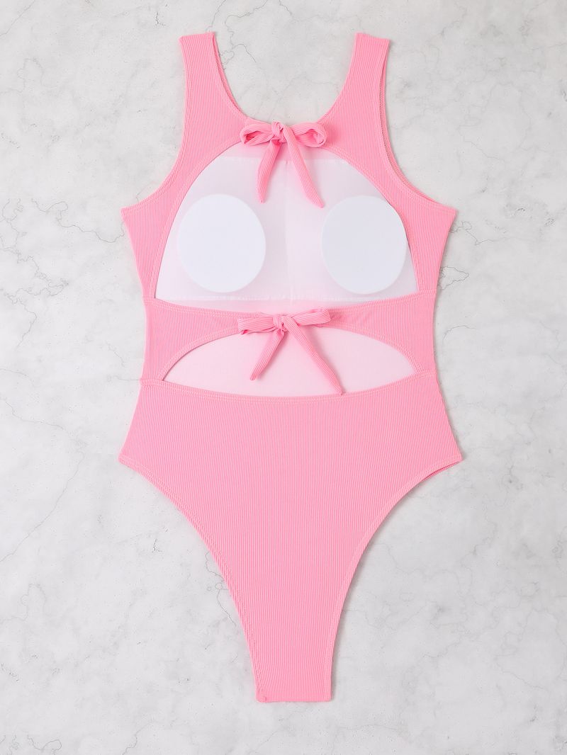 Maillot de bain une pièce pour femme, tissu spécial Small Ditch, culotte moulante multicolore, maillot de bain une pièce_voghion.com