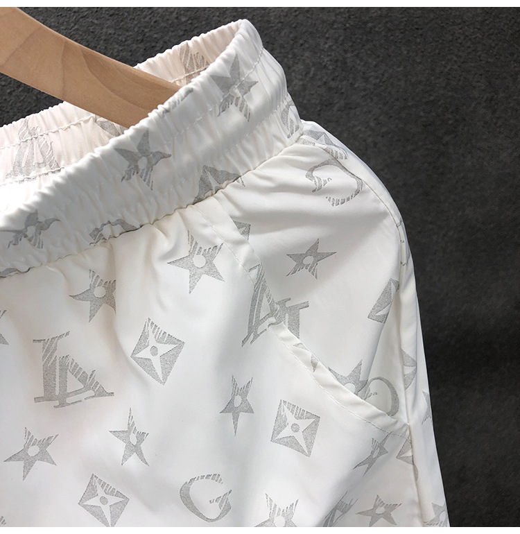 Sommershorts für Herren, dünne Sommersport-Strandhosen für Herren, trendige, locker sitzende Homewear-Hosen und Caprihosen für Herren_voghion.com
