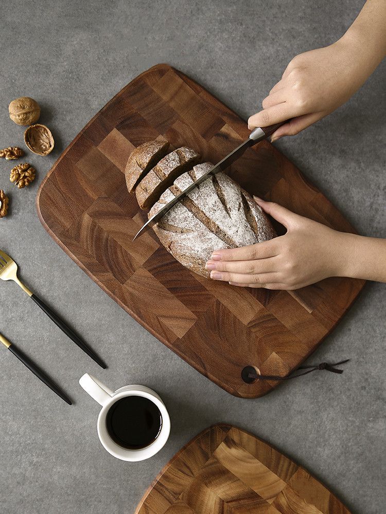 Schneidebretter aus Massivholz, Schneidebretter aus Massivholz für den Haushalt, Schneidebretter für die Küche, Schneidebretter mit Spleißmuster, Obstschneidebrett für den Haushalt_voghion.com