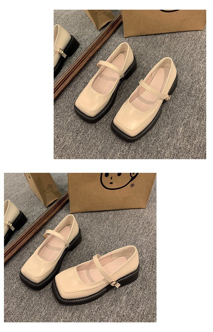 Explosions Soft-soled Mary Jane Small Leather Shoes Women's New Style Loafers Flat College Style Single-layer Shoes All-match_voghion.com