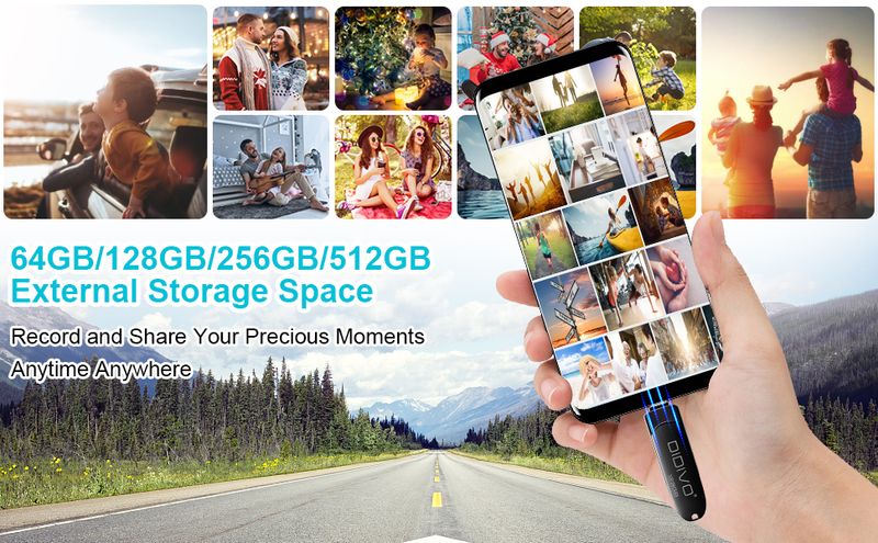 DIDIVO USB-C-Flash-Laufwerk 512 GB/256 GB/128 GB/64 GB 2-in-1 OTG USB 3.0-Daumenlaufwerk Dual-USB-C-Speicherstick Hochgeschwindigkeits-Jump-Drive Fotostick_voghion.com