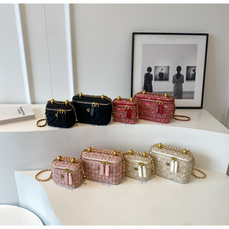 French chain for women new small square crossbody high-end mini niche box bag_voghion.com