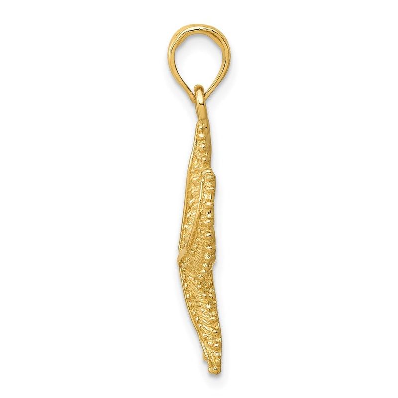 14k Polished Open-Backed Starfish Pendant_voghion.com