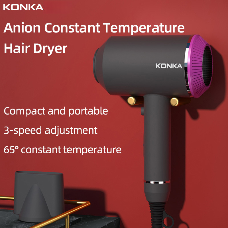 KONKA Hair Dryer Home Negative Ion Constant Temperature Care_voghion.com