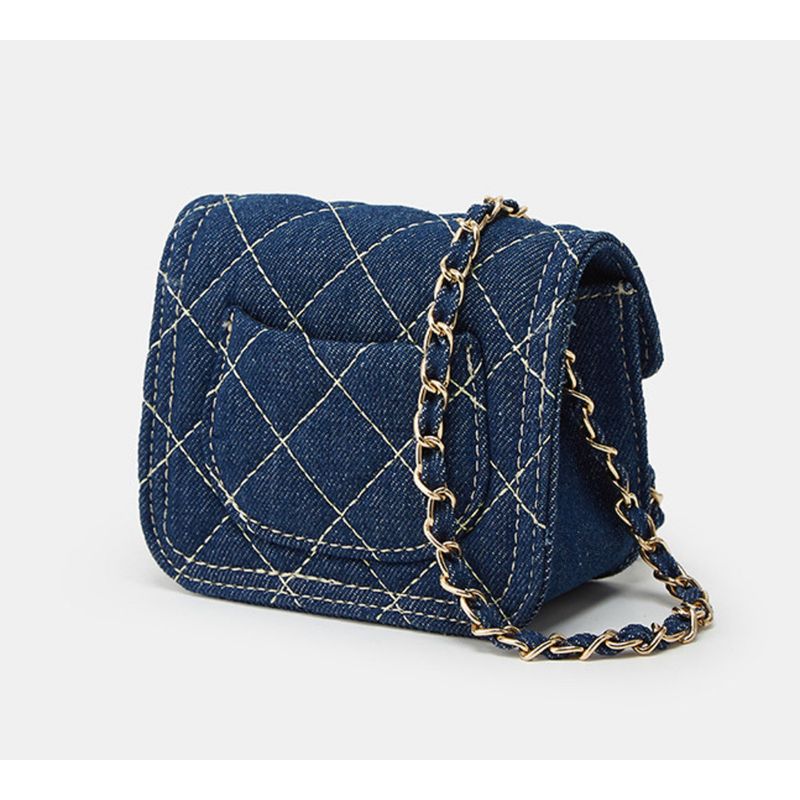 Neue Parfüm Cowboy Fett Schultergurt Diamant Kette Kleine Quadratische Tasche Roten Umschlag Mode Mini Schulter Damen Tasche_voghion.com