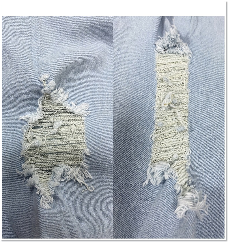 Women's Fashion High-waisted Ripped Skinny Denim Pants_voghion.com