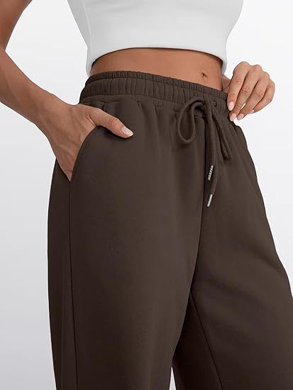 Men's Clothing Wide Leg Sports Pants High Waist Loose Drawstring Jogging Pants With Pockets Sweatpants_voghion.com