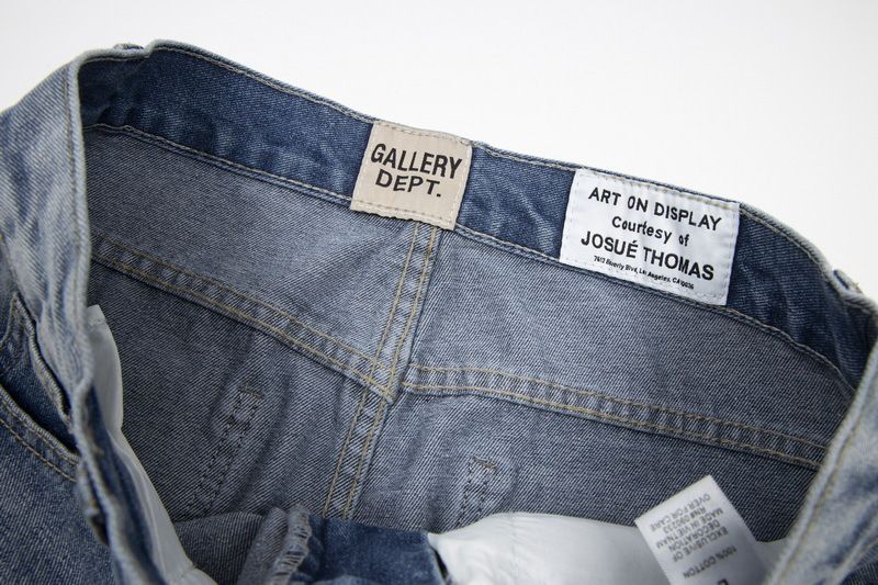Herrenbekleidung 2024 Neue europäische und amerikanische High Street-Hose mit Tintenspritzer-Print für Herren und Damen, gewaschene Jeans_voghion.com